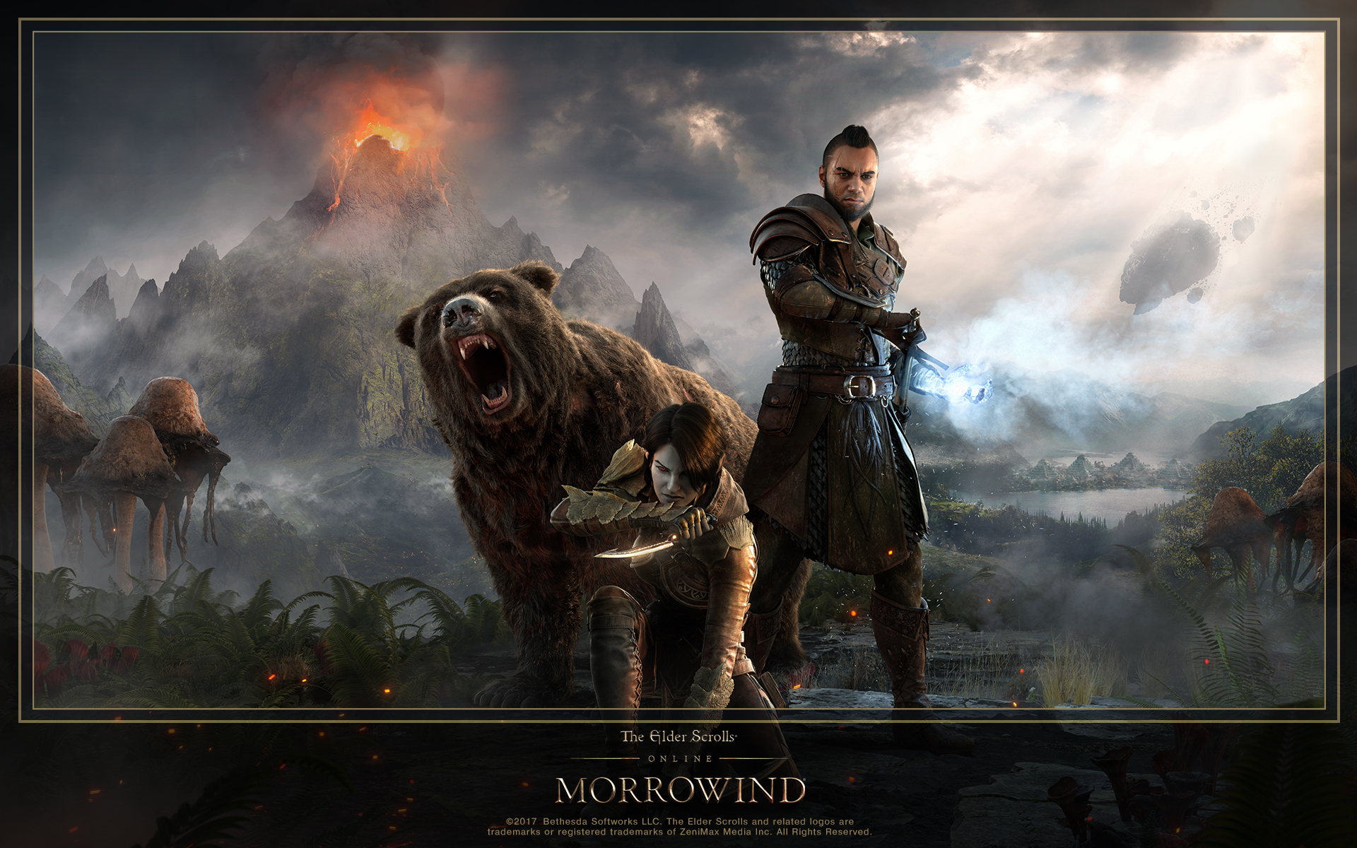 Download The New Eso Morrowind Hero Art Wallpaper The Elder